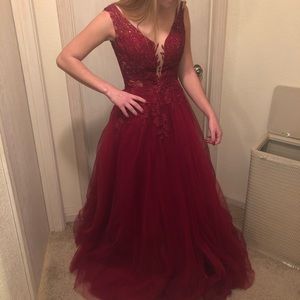 Red prom dress